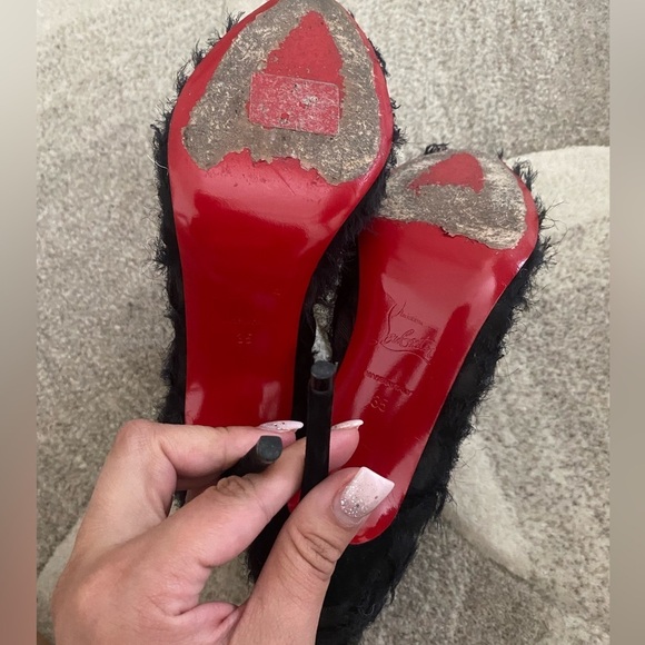 CHRISTIAN LOUBOUTIN Toubootfrou chiffon booties - Picture 8 of 9